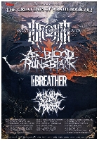 War From A Harlots Mouth, As Blood Runs Black, Thy Art is Murder, I the Breather - "The Great Days Of Wrath" Tour 2012